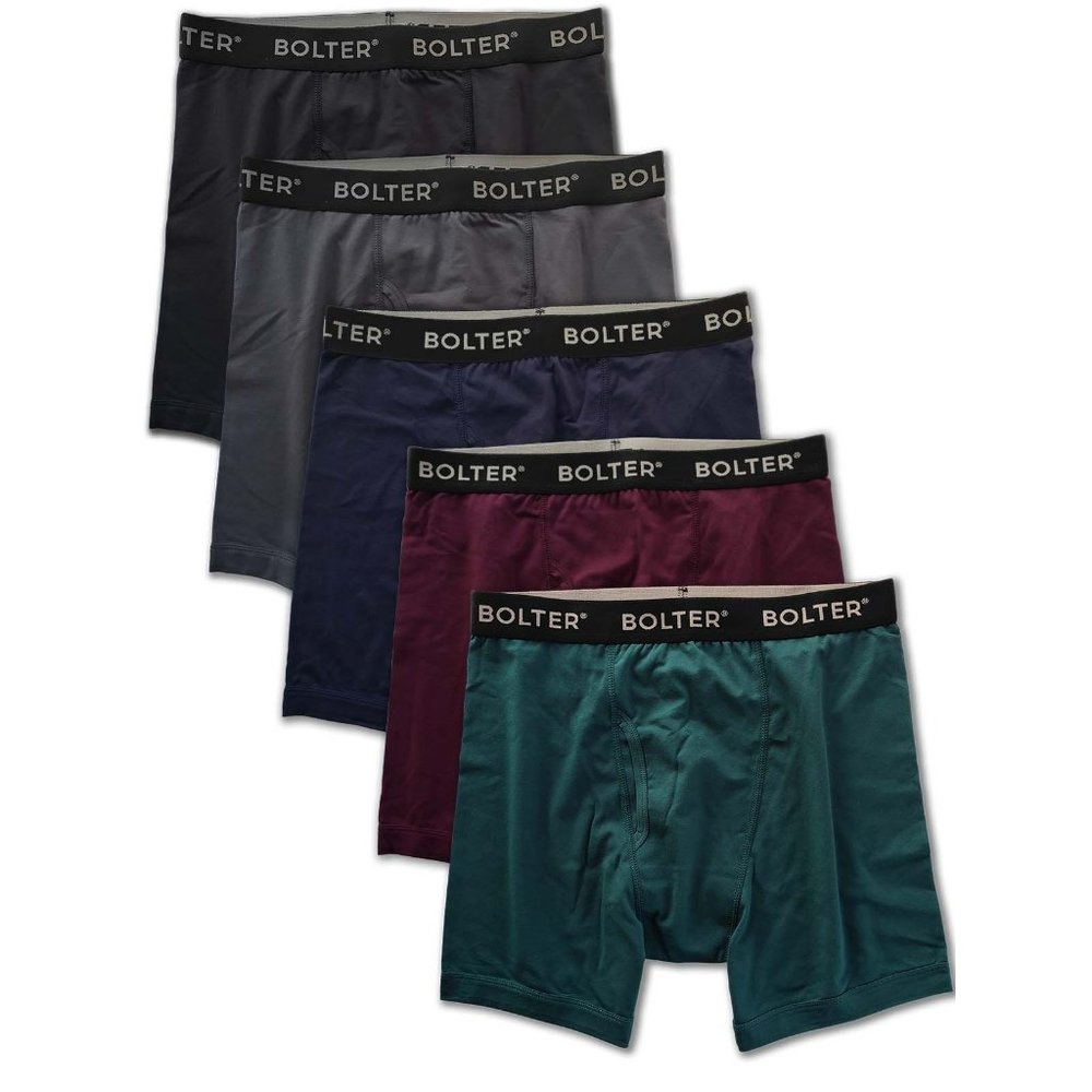 5-Pack Men's Boxer Briefs Cotton Spandex Stretch S-4X 8001 Winter New NWB